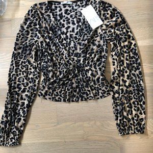 Cheetah print blouse